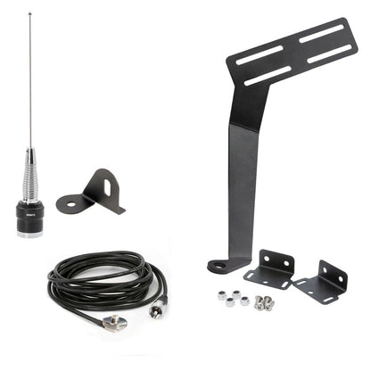 Jeep Wrangler TJ LJ JK JKU and Rubicon Two-Way GMRS Mobile Radio Kit - JK 2-Door (11-18) and TJ (97-06) and LJ (04-06) / GMR25 Waterproof