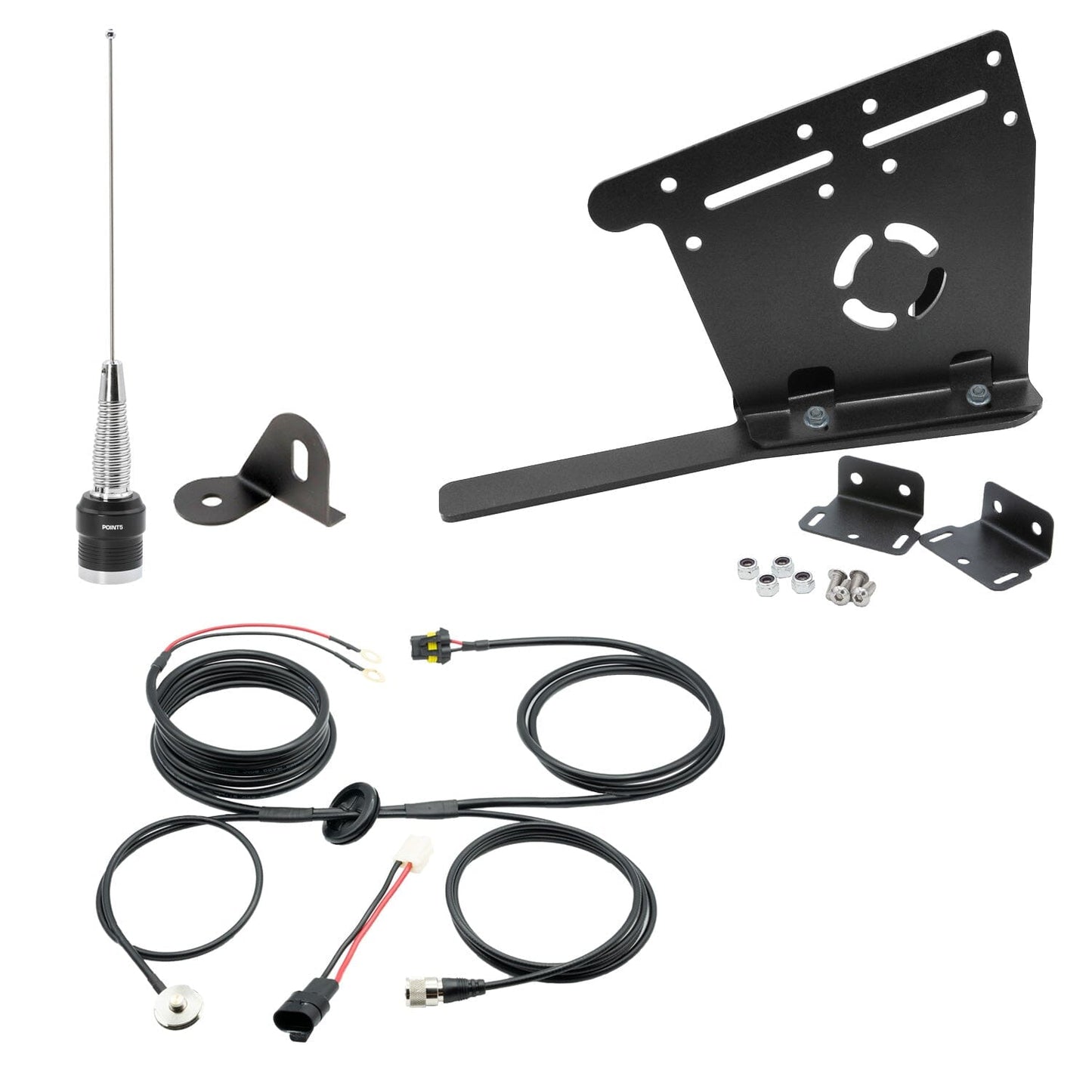 Jeep Wrangler JL JLU and Gladiator JT Two-Way GMRS Mobile Radio Kit - Rambler G4