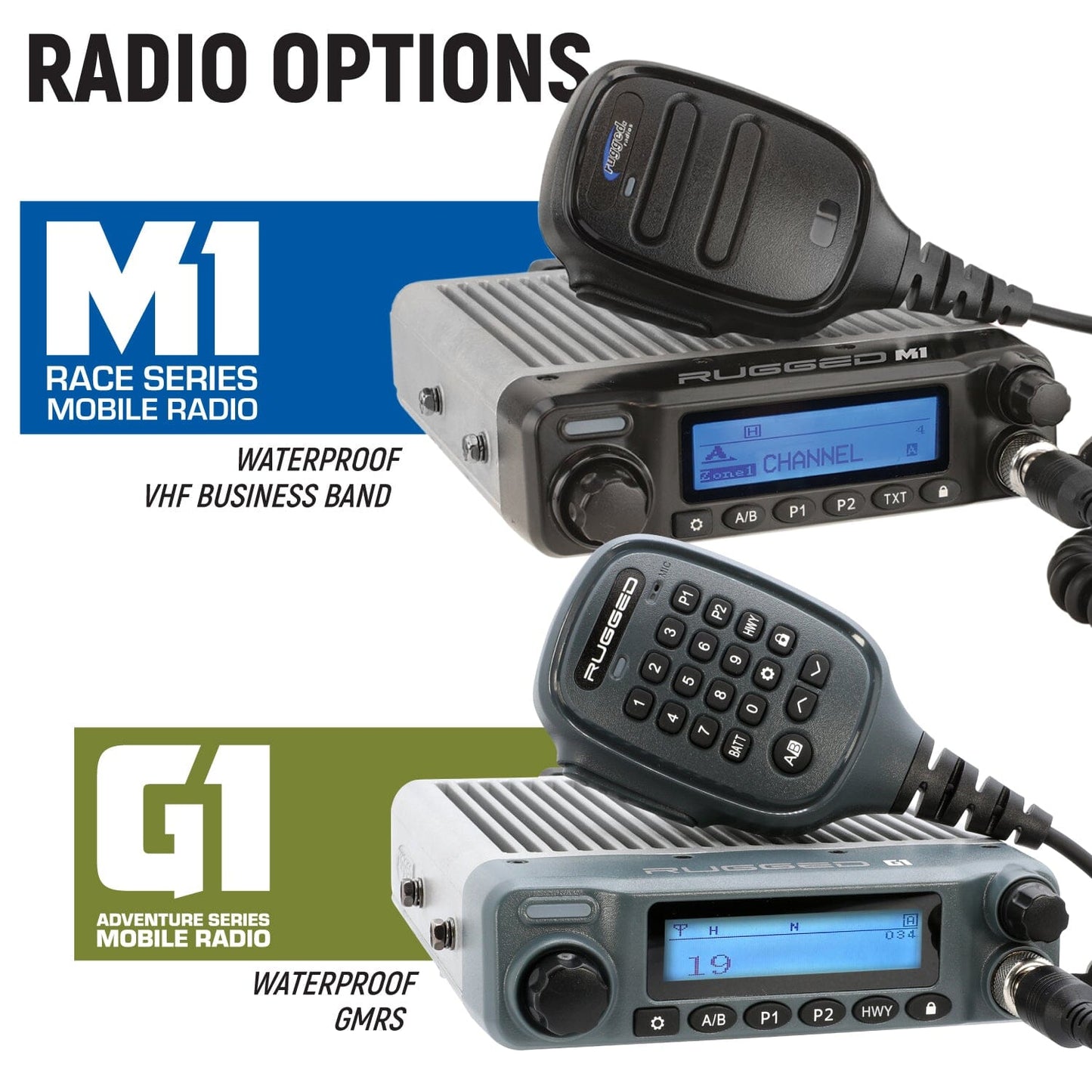 Kawasaki Teryx KRX Complete Communication Kit with Bluetooth Intercom and 2-Way Radio - 696 PLUS / G1 GMRS / Dash Mount