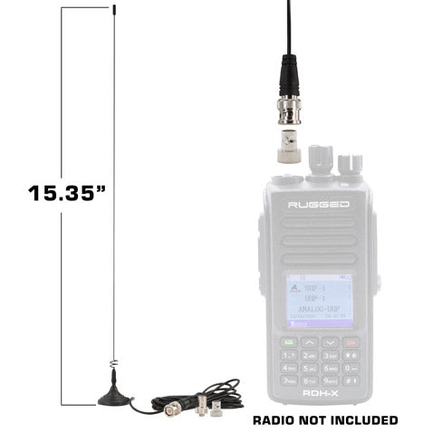 Magnetic Mount Dual Band Antenna for Rugged Handheld Radios R1 RDH-X V3 RDH-16 RH-5R
