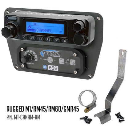 Can-Am Commander Intercom and Radio Mount - Rugged M1/G1/G4/RM45/RM60/GMR45