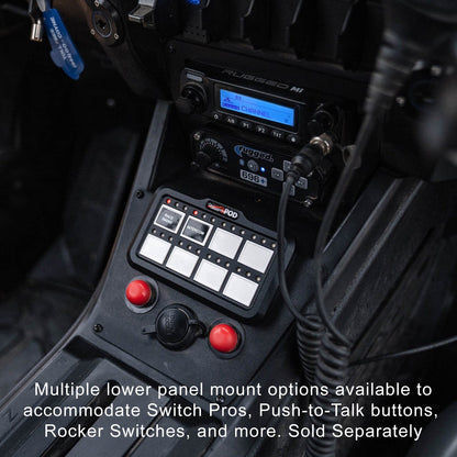 Polaris RZR PRO XP - Turbo R - Pro R - Complete Communication Kit with Bluetooth Intercom and 2-Way Radio - STX Stereo / G1 GMRS / Center Mount