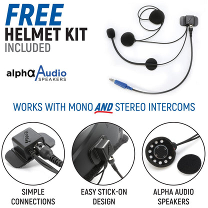 Polaris RZR RS1 Complete Communication Kit with Bluetooth and 2-Way Radio - M1 VHF Business Band