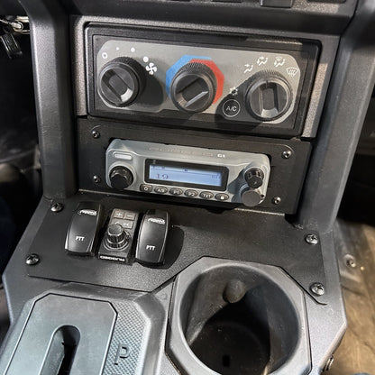Polaris Xpedition - Radio and Remote Head Intercom Mount Kit - For Radio Only