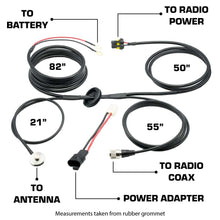 Power and Antenna Cable Harness for Jeep JT JL