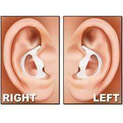 Rubber Ear Mold Buds for Acoustic Tubes - Left Ear / Dark Color