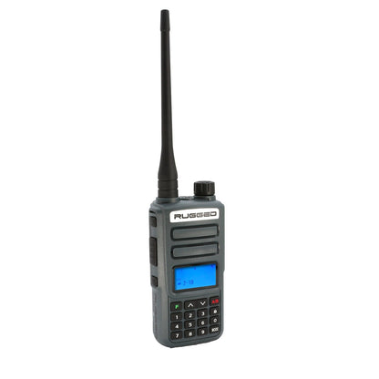 Rugged GMR2 PLUS - GMRS and FRS Two Way Handheld Radio - Grey