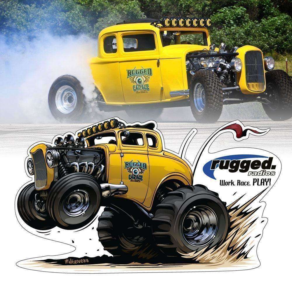 Rugged Radios  32 Die Cut Sticker