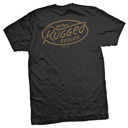 Rugged Radios BOLT T-Shirt - Black - XXXL