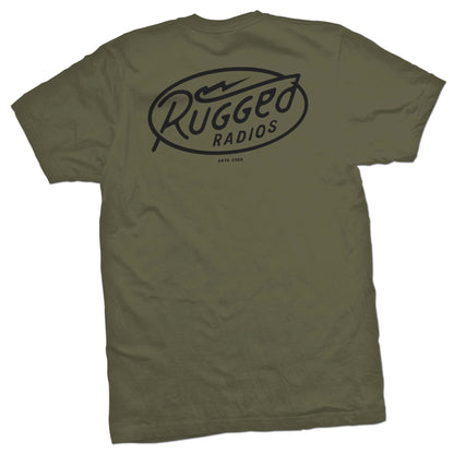 Rugged Radios BOLT T-Shirt - Green - Large