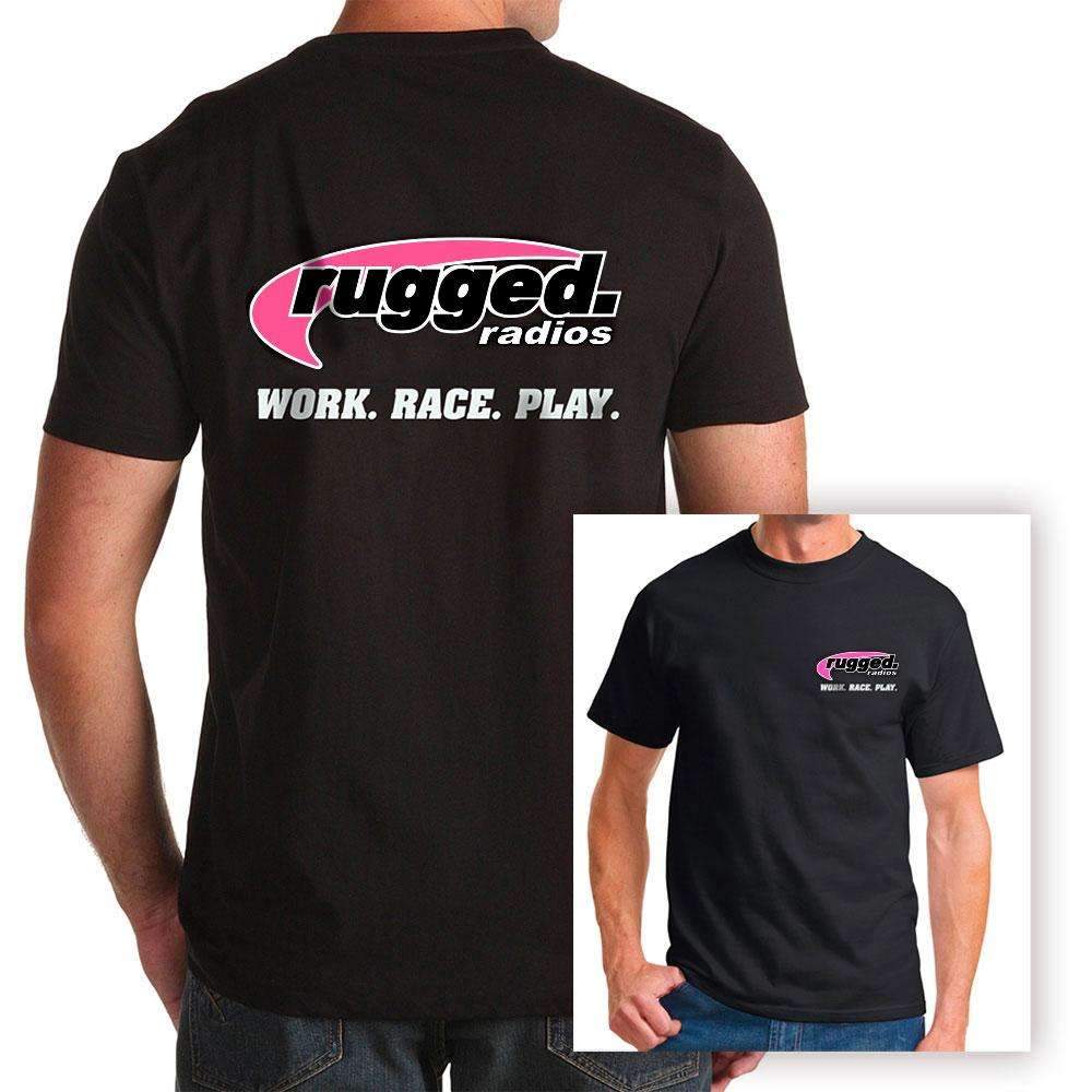 Rugged Radios CLASSIC PINK T-Shirt - Black - XXXL