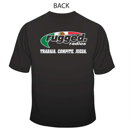 Rugged Radios MEXICAN FLAG T-Shirt - Black - Small
