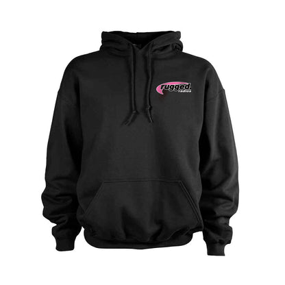 Rugged Radios PINK Pullover Hoodie - Black - LG