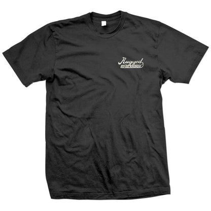 Rugged Radios SCRIPT T-Shirt - Black - Small