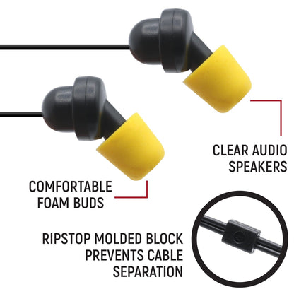 Sportsman Foam Earbud Speakers - Mono and Stereo - Stereo