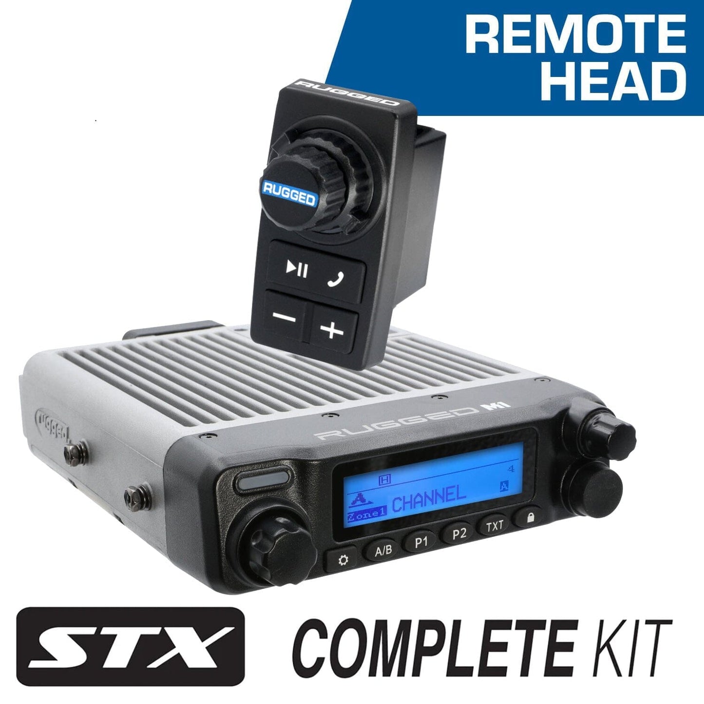 STX STEREO Remote Head Complete Master Communication Kit with Intercom and 2-Way Radio - M1 VHF Business Band