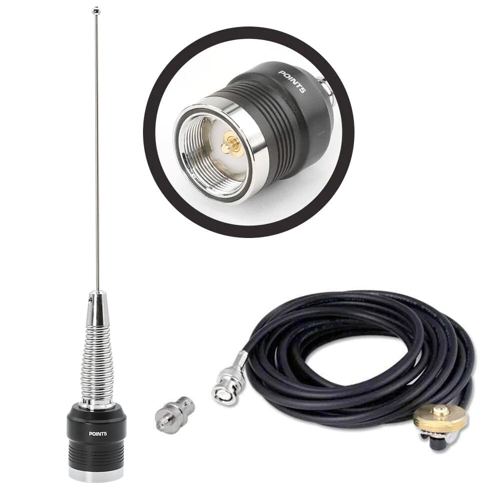 UHF External Antenna Kit for Handheld Radios (UHF 450 - 470 MHz) - Vertex BNC Adapter