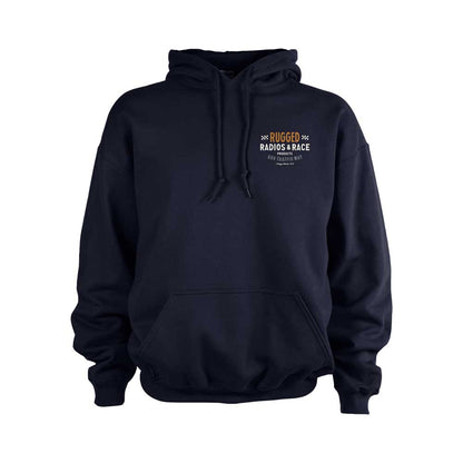 Rugged Radios VINTAGE RACE Pullover Hoodie - Navy Blue - XXL