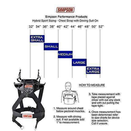 Simpson Hybrid Sport Head & Neck Restraint - Large