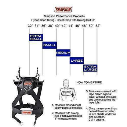 Simpson Hybrid Sport Head & Neck Restraint - Medium