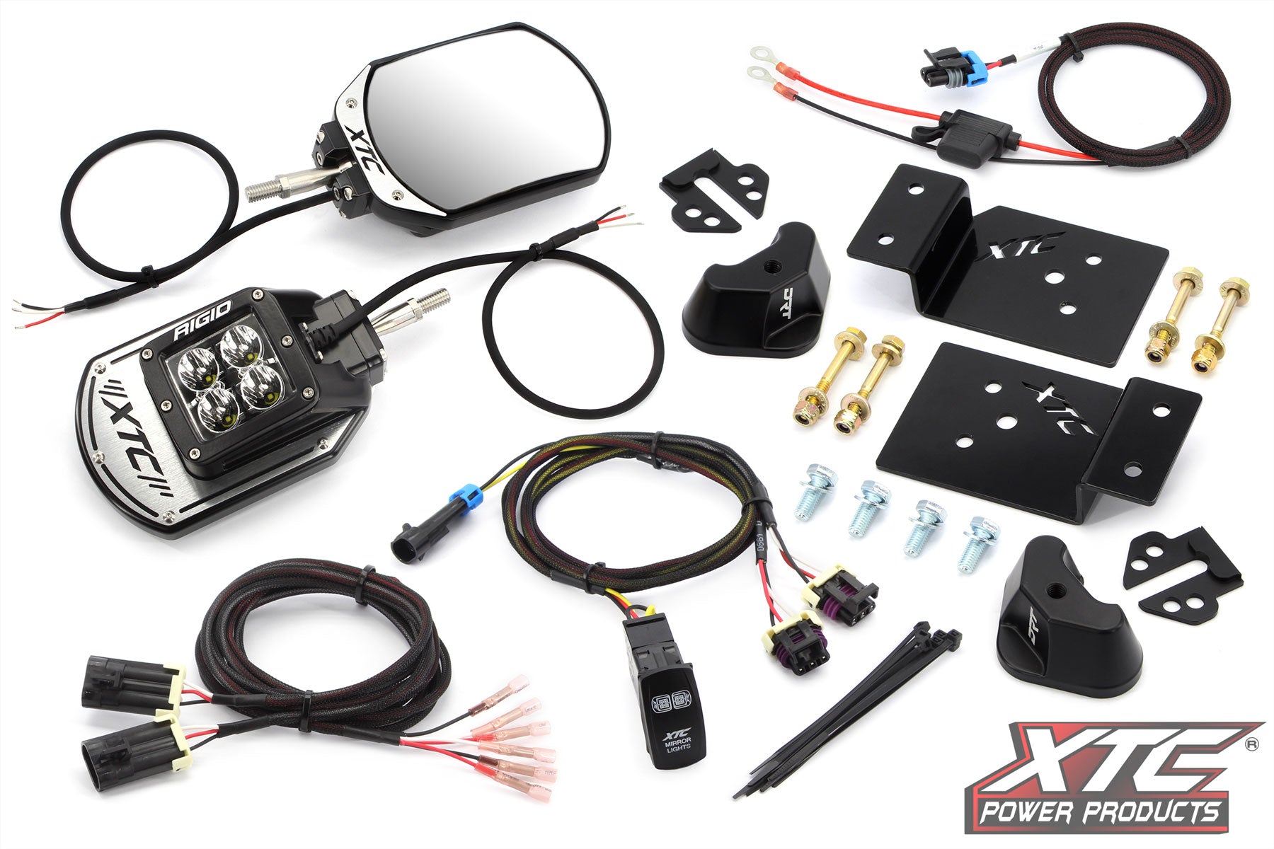 Kawasaki Ridge SIX12 Lit Side View Mirror Kit