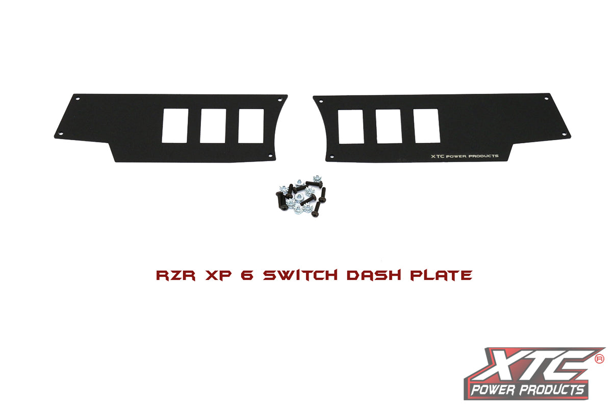 Polaris RZR XP 6 Switch Dash Mounting Plate 2014 & Newer