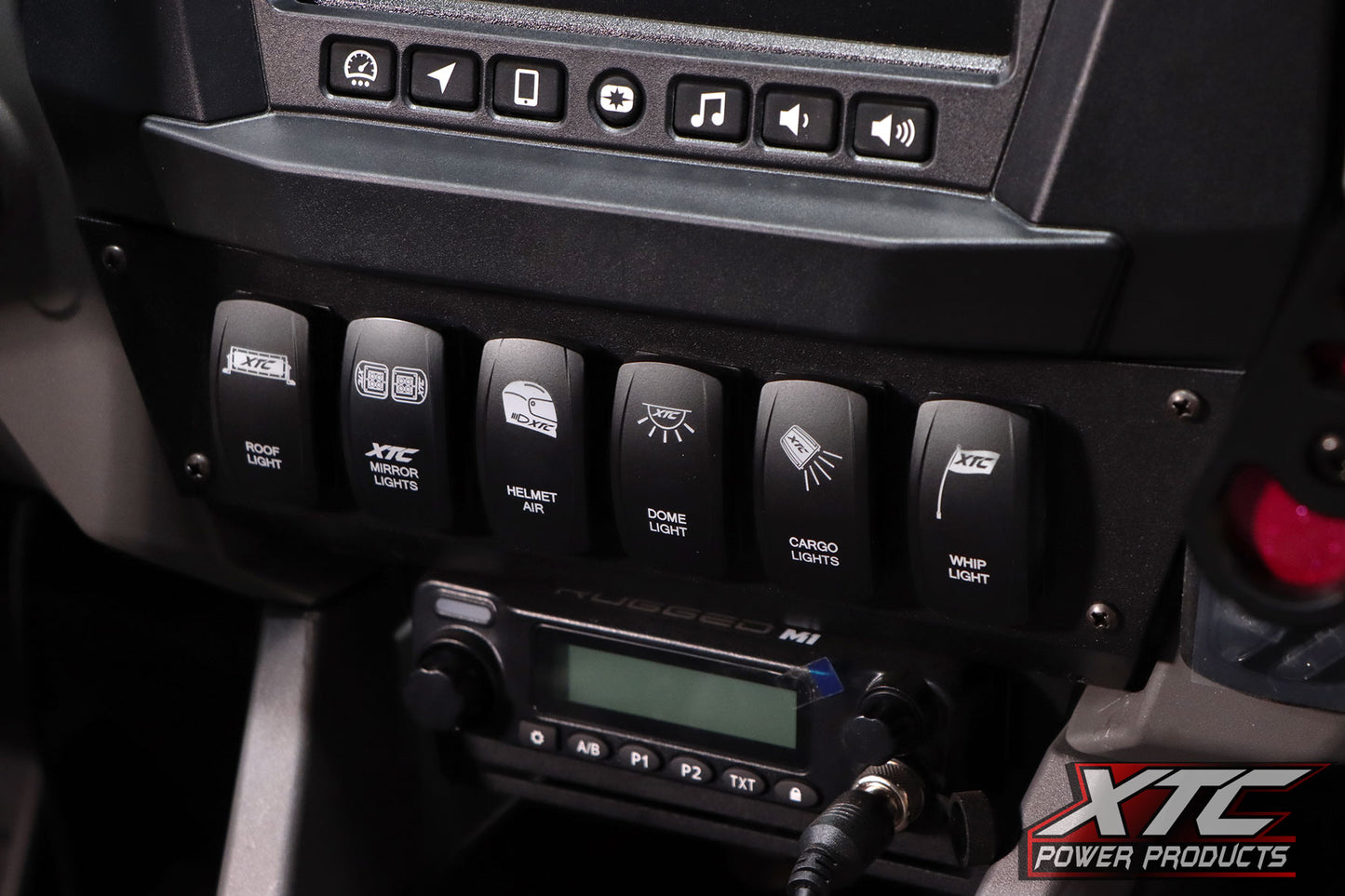 Polaris Pro 25+ Upper Dash Switch Mounting Plate