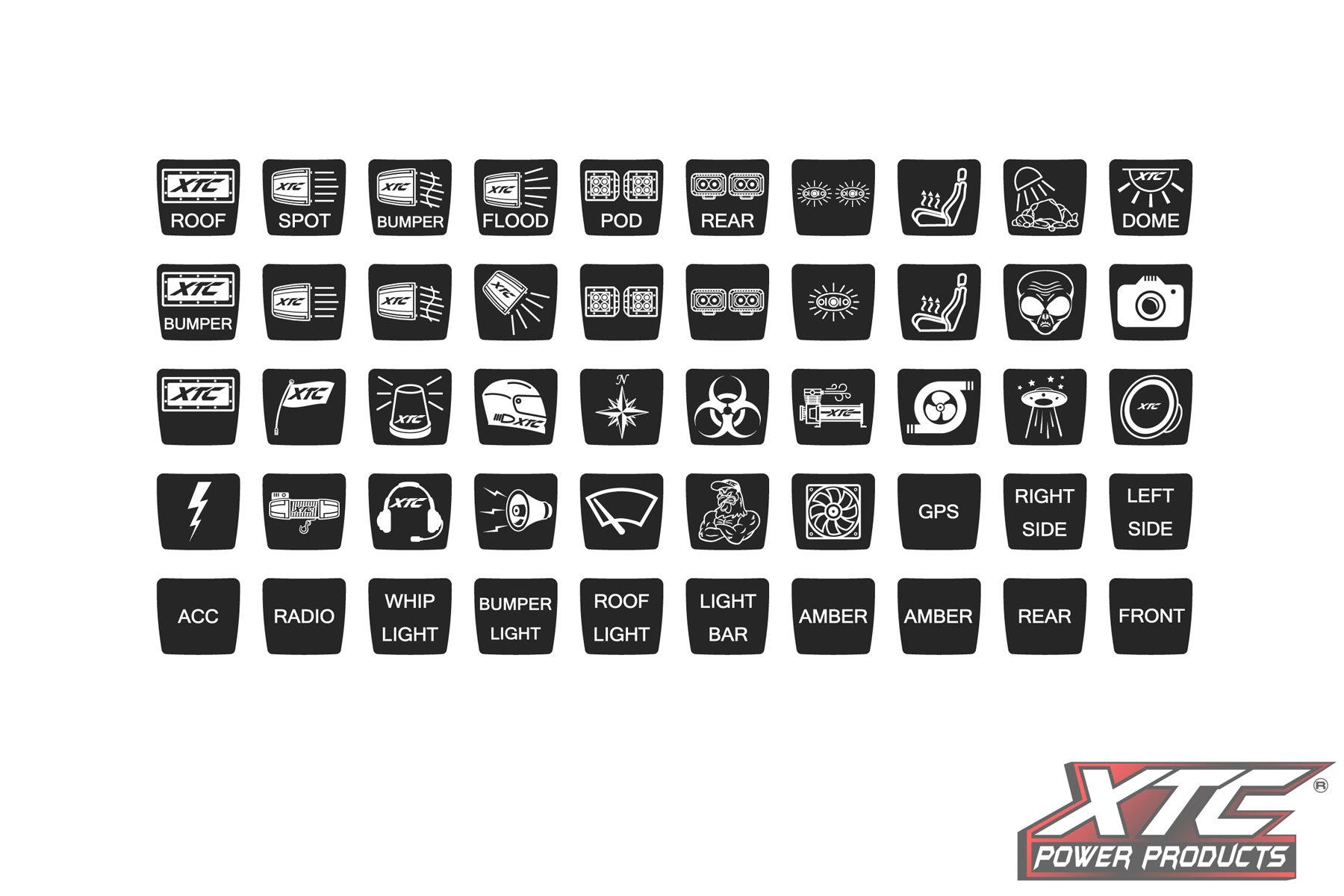 Polaris RZR XP 6 Switch Power Control System with Strobe Lights Switch