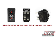 ON-OFF SPST Rocker Switch with Red Top and Bottom LED