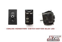 (ON)-OFF SPST Momentary Rocker Switch with Blue Bottom LED