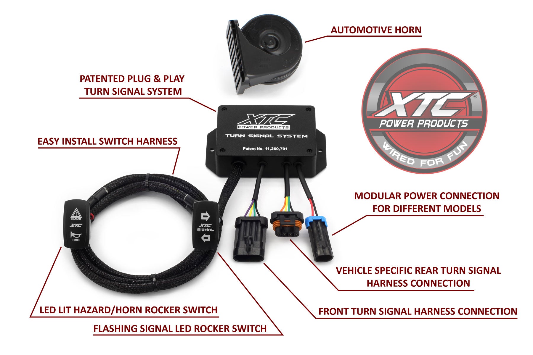 Can-Am Defender Plug and Play Turn Signal System with Horn