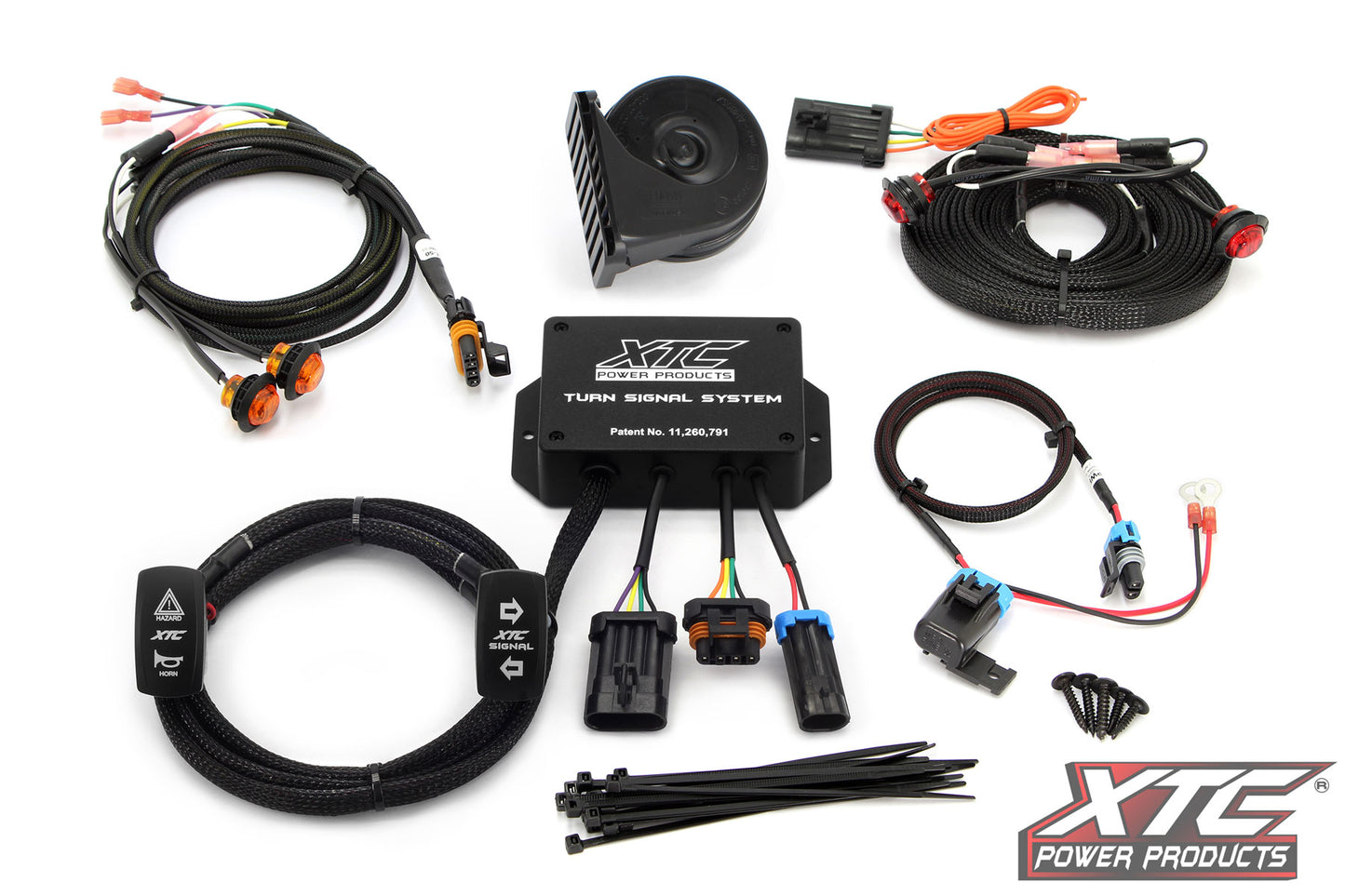Universal Plug and Play Turn Signal System with Horn Includes Rear Marker Lights