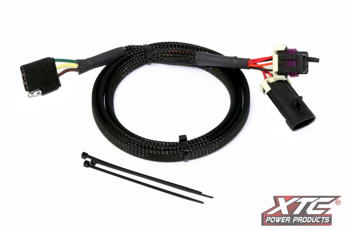 Universal Plug and Play 3 Way Connector to 4 Pin Trailer Light Adapter