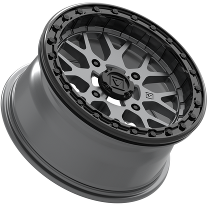 V07 Satin Graphite UTV Beadlock - Valor Offroad