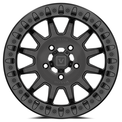 V09 Brushed Charcoal UTV Beadlock - Valor Offroad