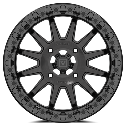 V09 Brushed Charcoal UTV Beadlock - Valor Offroad