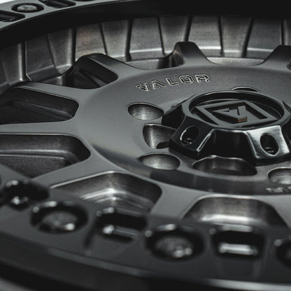 V09 Brushed Charcoal UTV Beadlock - Valor Offroad