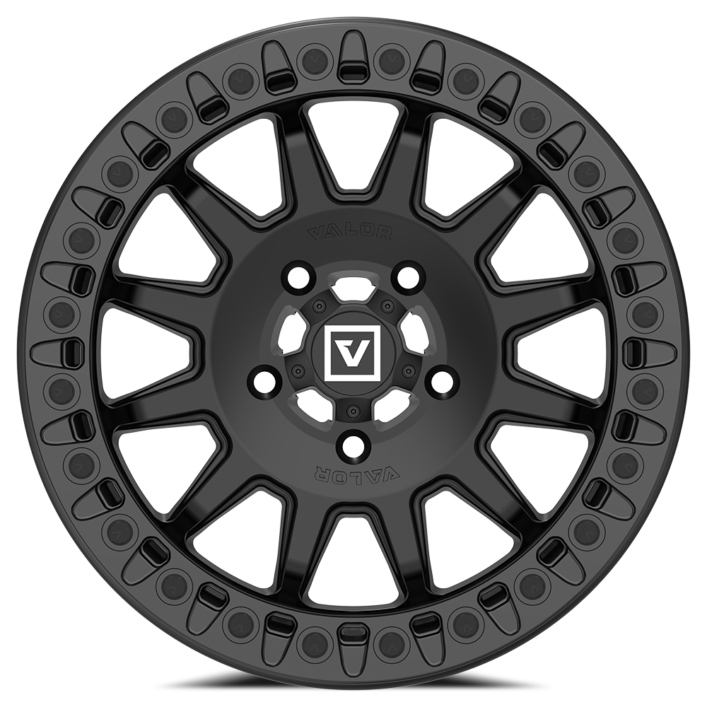 V09 Satin Black UTV Beadlock - Valor Offroad