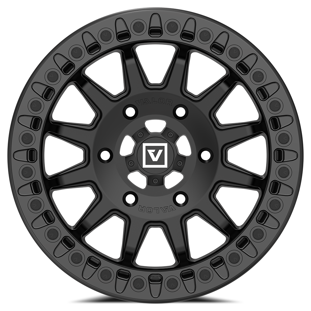 V09 Satin Black UTV Beadlock - Valor Offroad