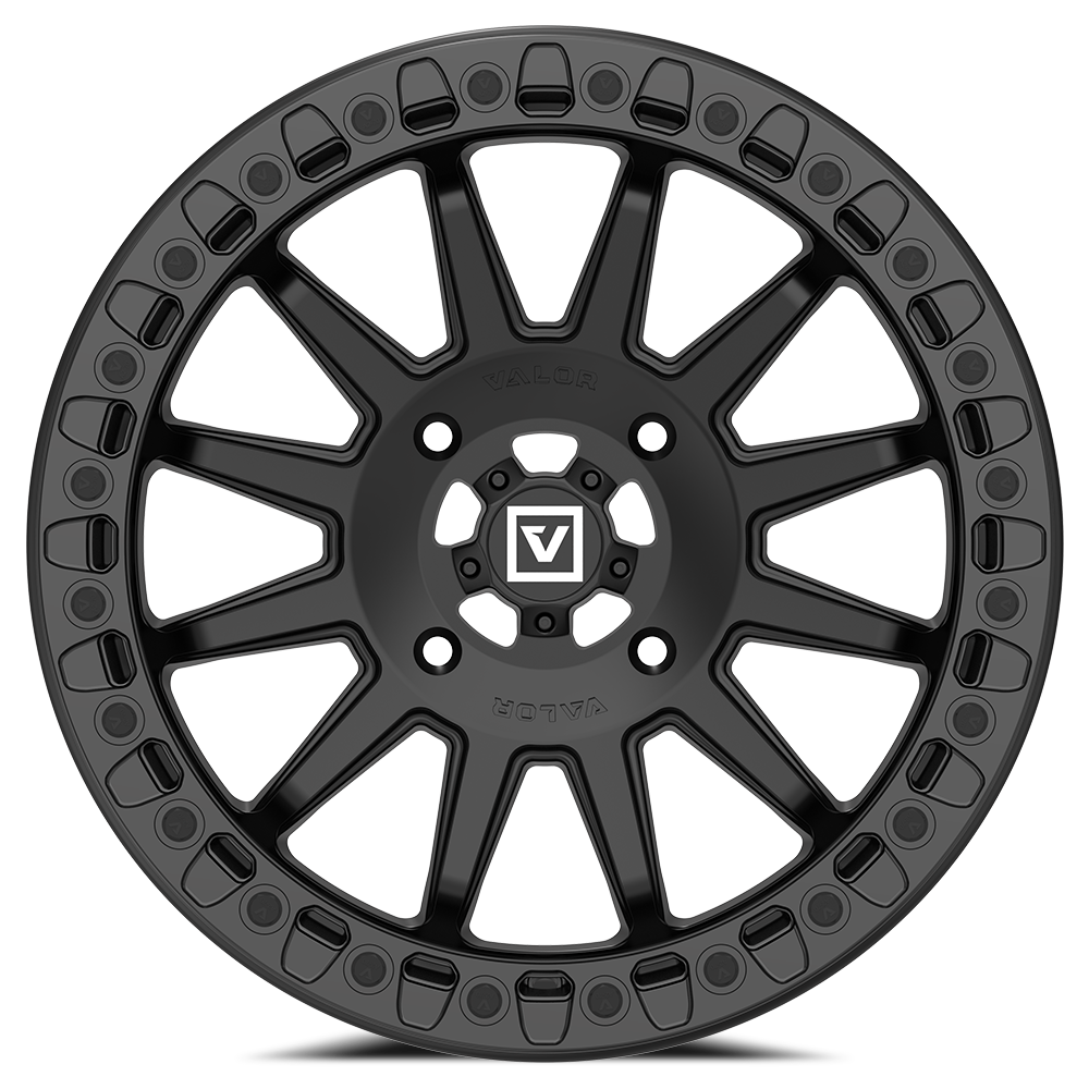 V09 Satin Black UTV Beadlock - Valor Offroad