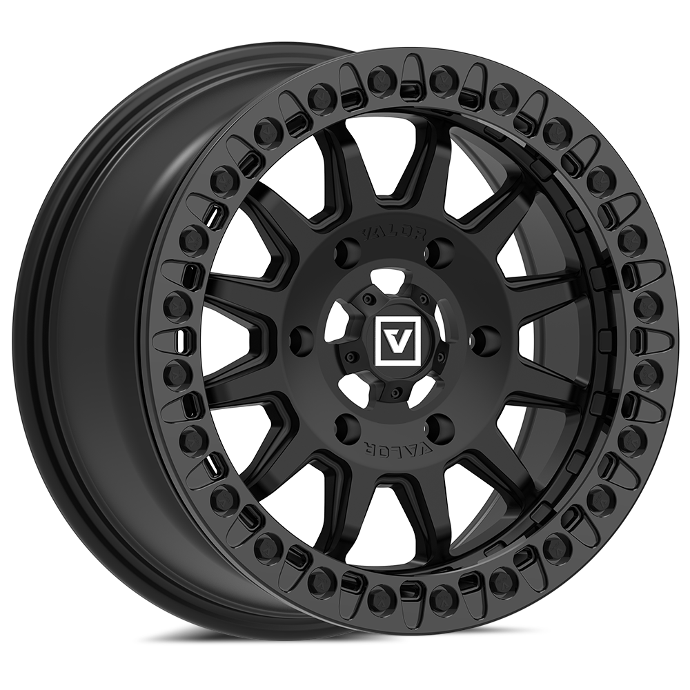 V09 Satin Black UTV Beadlock - Valor Offroad