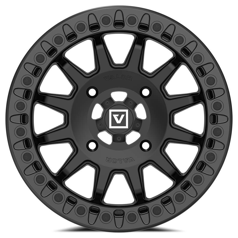 V09 Satin Black UTV Beadlock - Valor Offroad