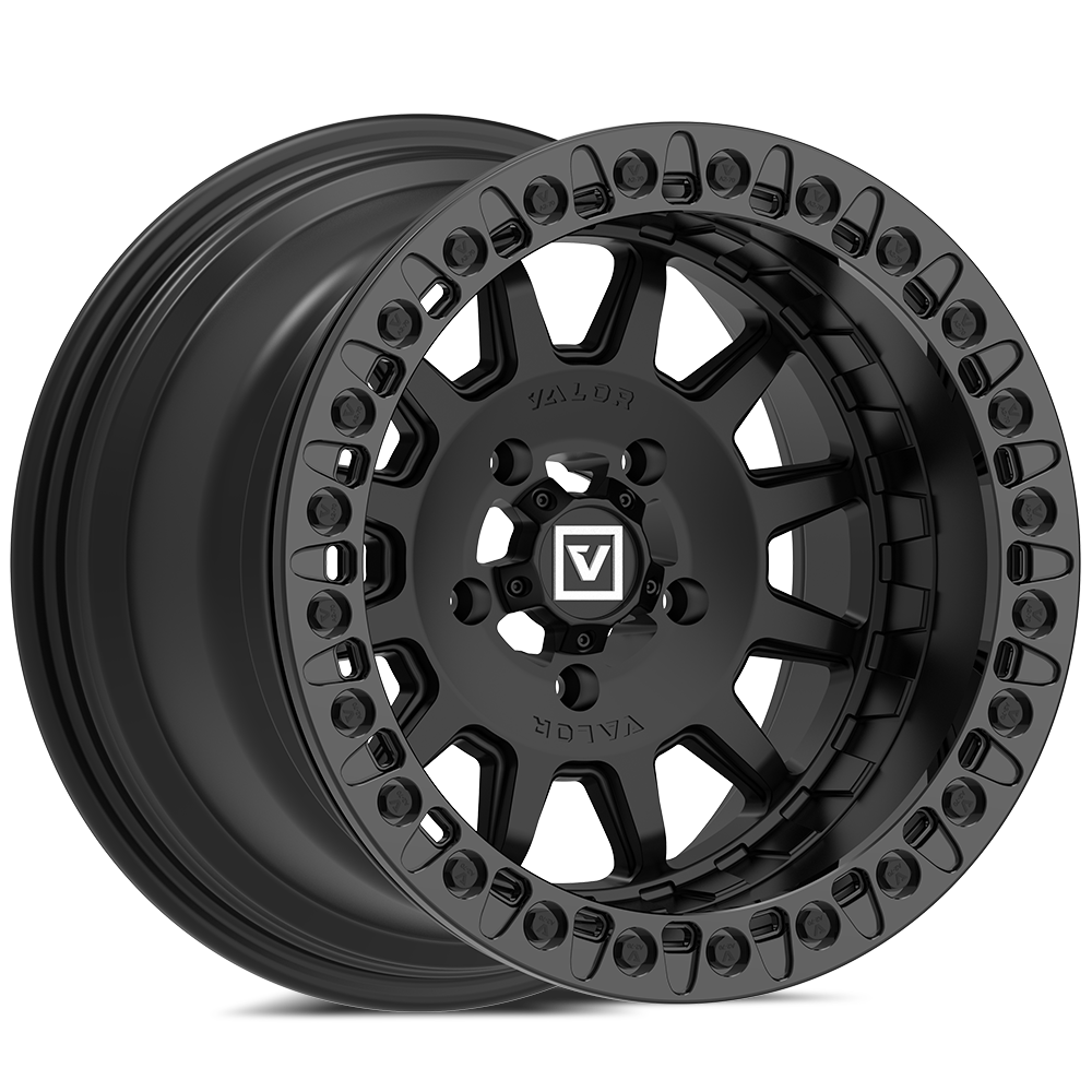 V09 Satin Black UTV Beadlock - Valor Offroad
