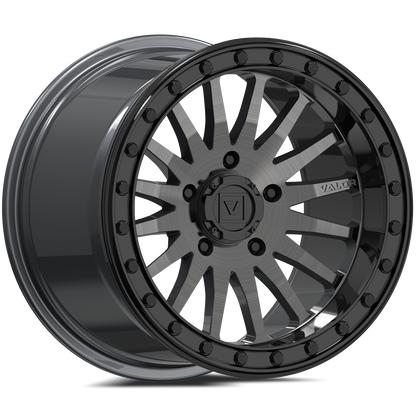 V06 Brushed Gunmetal UTV Beadlock - Valor Offroad