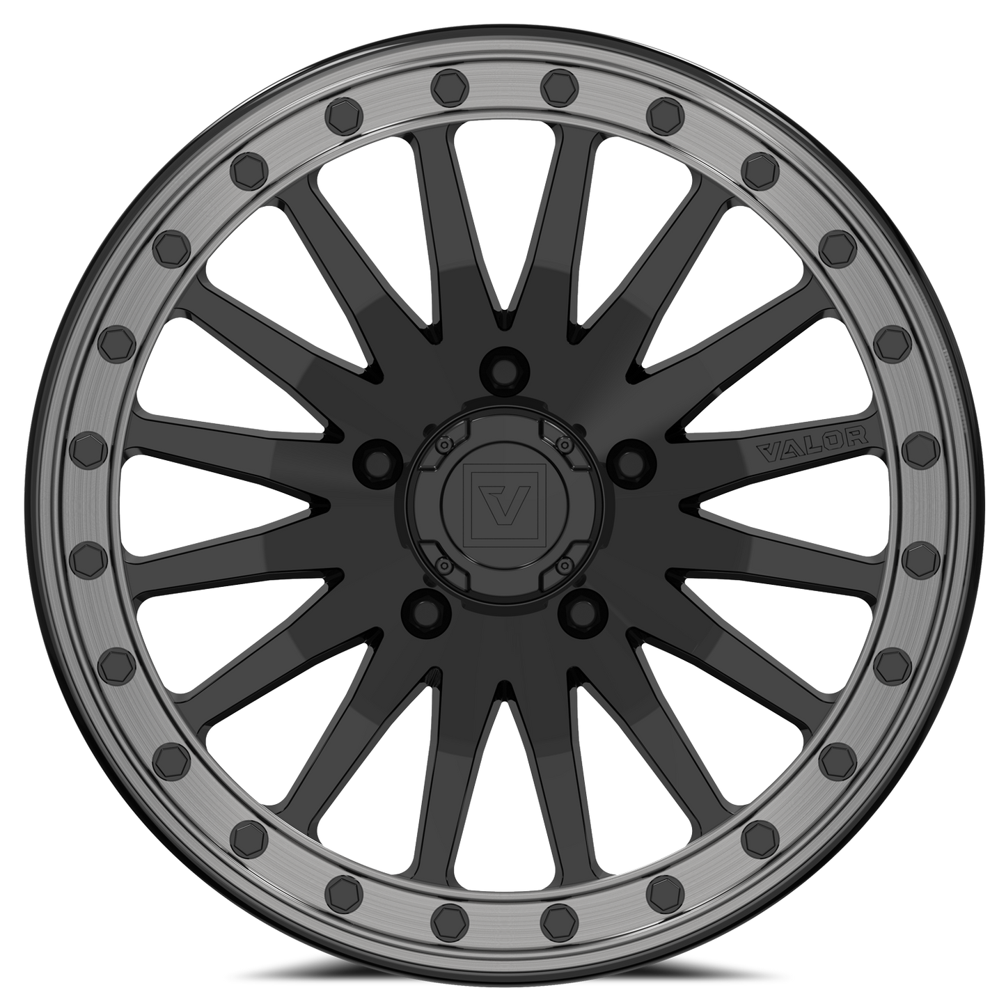 V06 Gloss Black UTV Beadlock - Valor Offroad