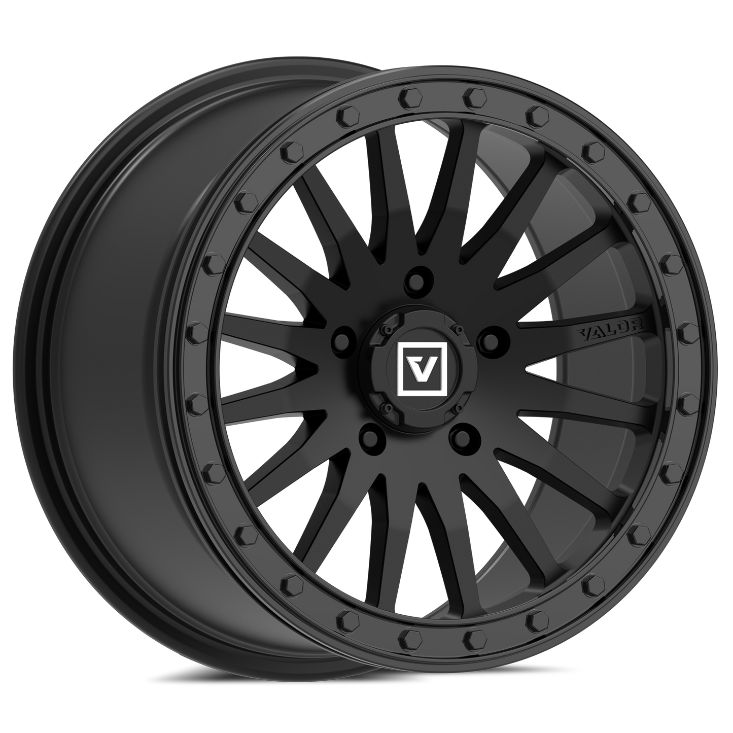 V06 Satin Black UTV Beadlock - Valor Offroad