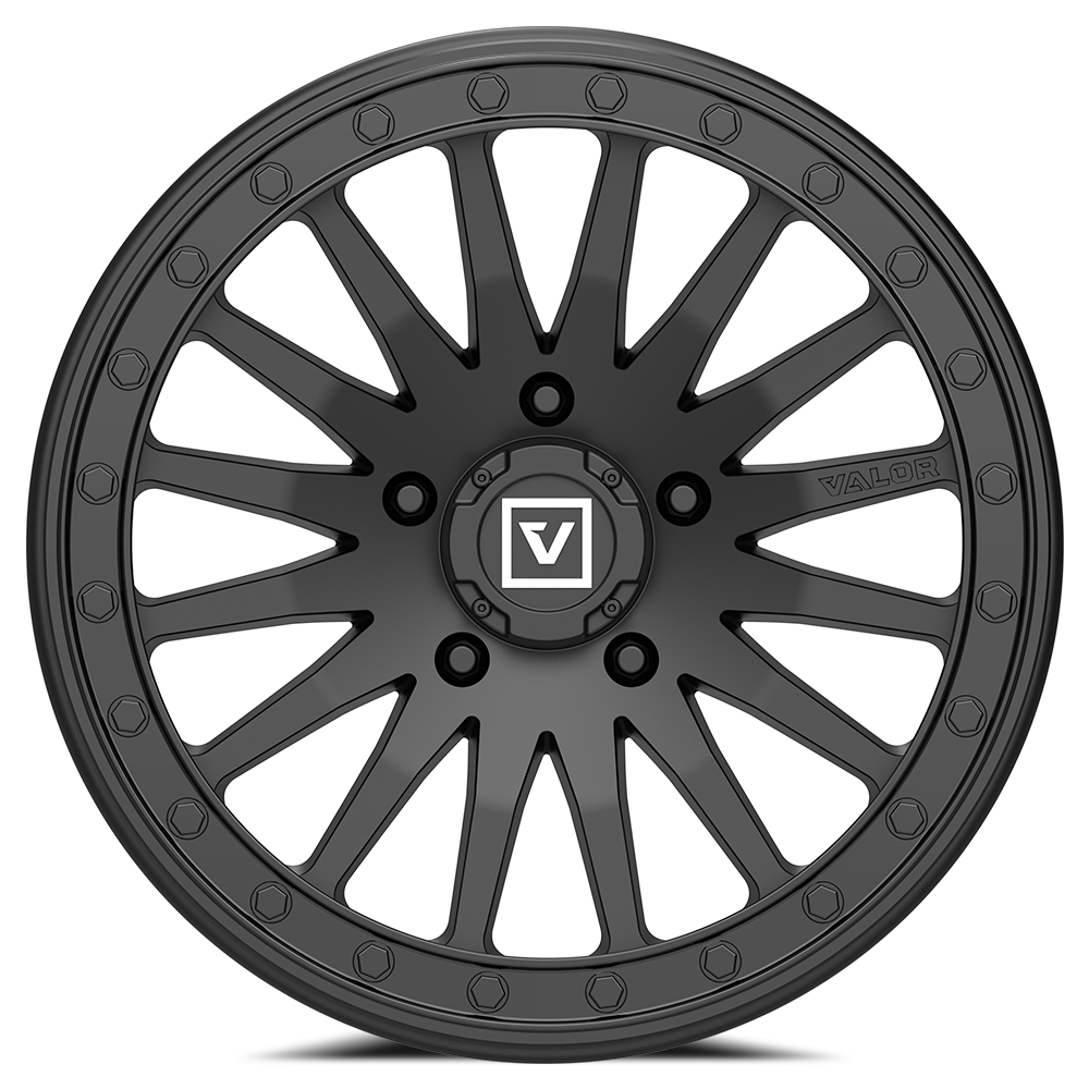 V06 Satin Black UTV Beadlock - Valor Offroad
