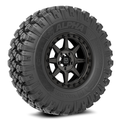 Alpha wheel and Tire kit - V13 Beadlock and Alpha UTV Tire - Angle 2 - Valor Offroad