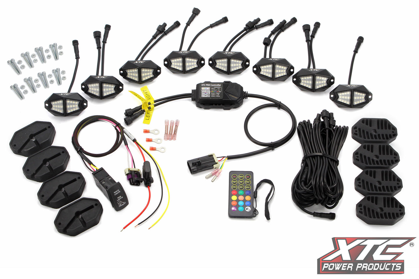X-LITEs RGB+W Rock Light Kit with Turn Signal Integration
