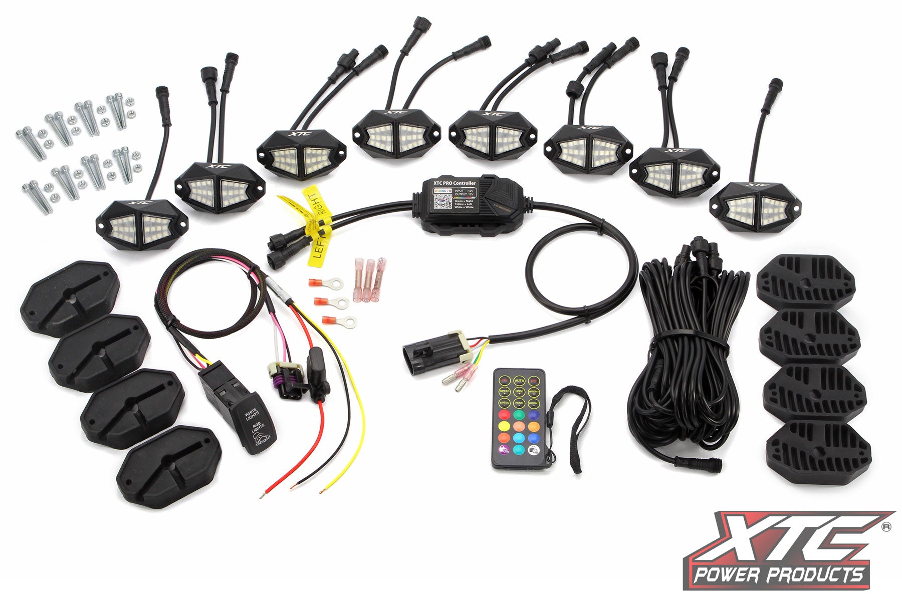 X-LITEs RGB+W Rock Light Kit with Turn Signal Integration